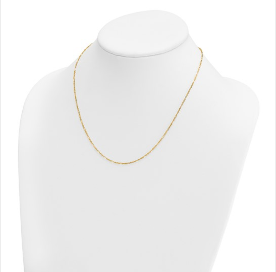 14k Gold Figaro Kids Chain