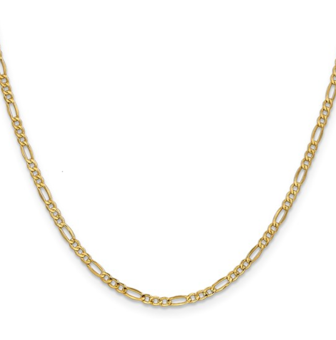 10K Semi-Solid Figaro Chain