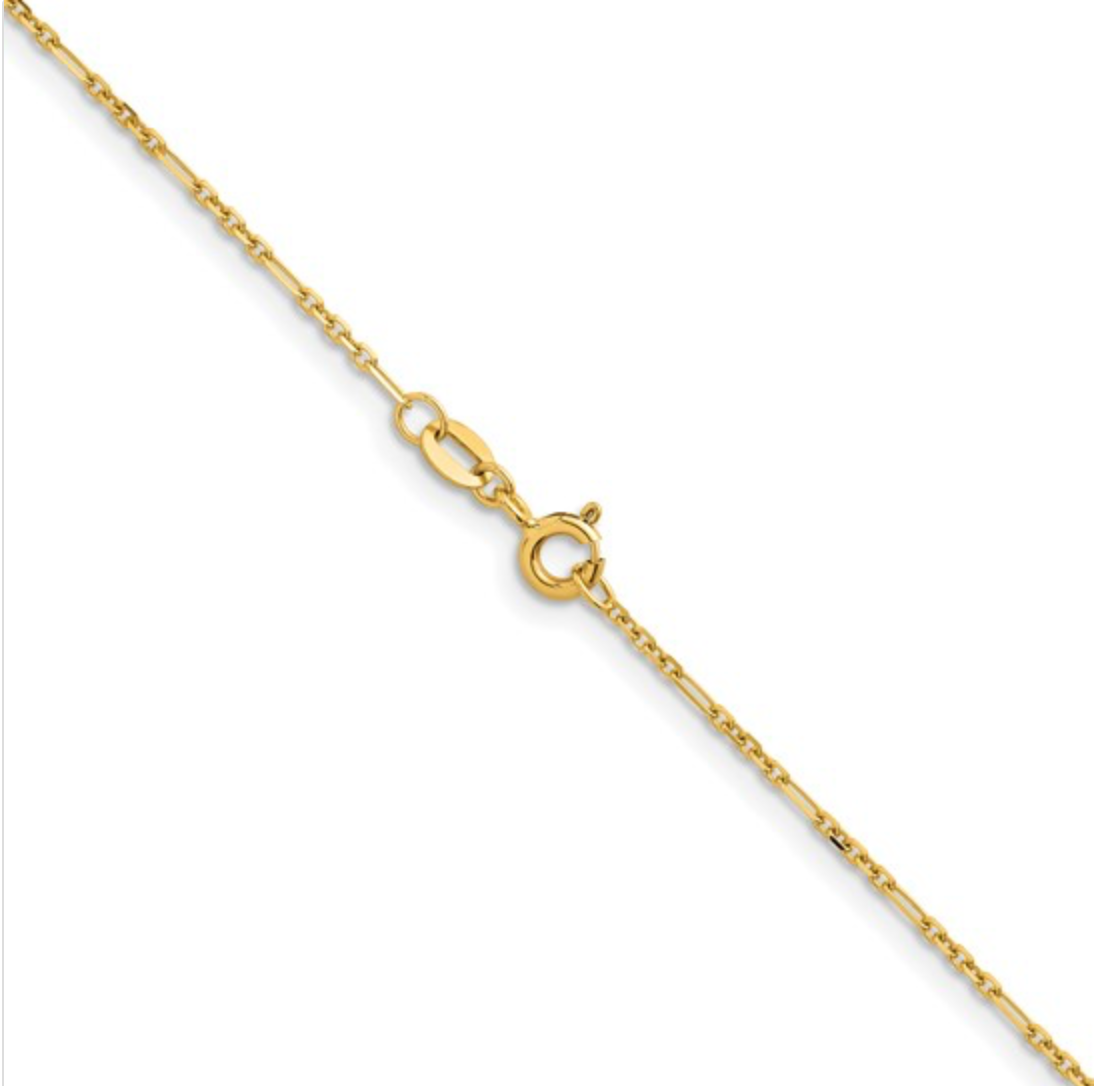 14k Gold Figaro Kids Chain
