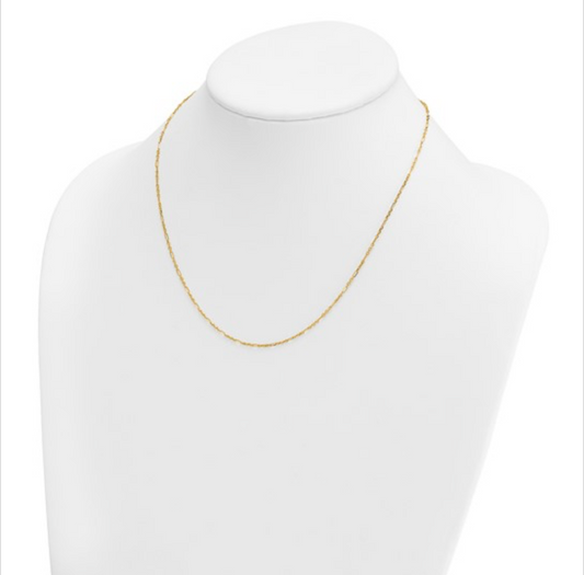 14k Gold Figaro Kids Chain